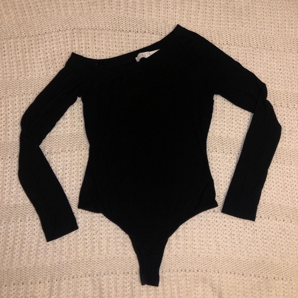 ASTR asymmetrical neckline bodysuit